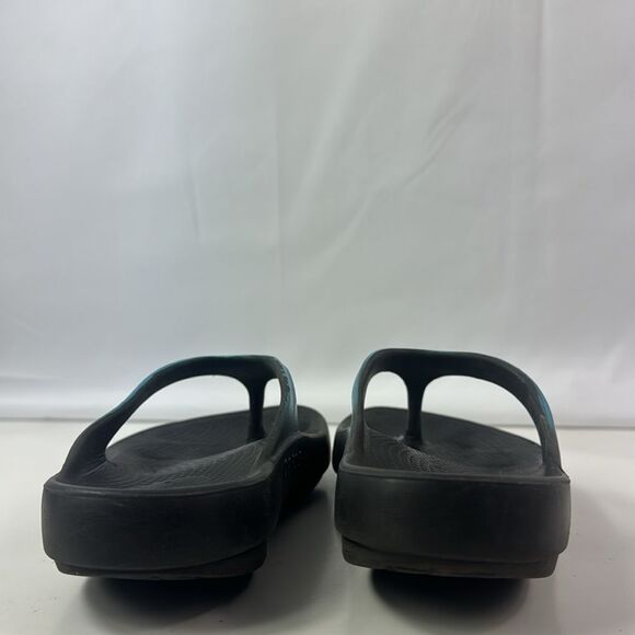 Oofos Oolala Luse Black/Blue Women's Sandals - Picture 6 of 15
